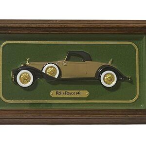 Rolls Royce 1931 Intercraft Corp. Walnut Finish Frame Plastic 3D Classic Cars